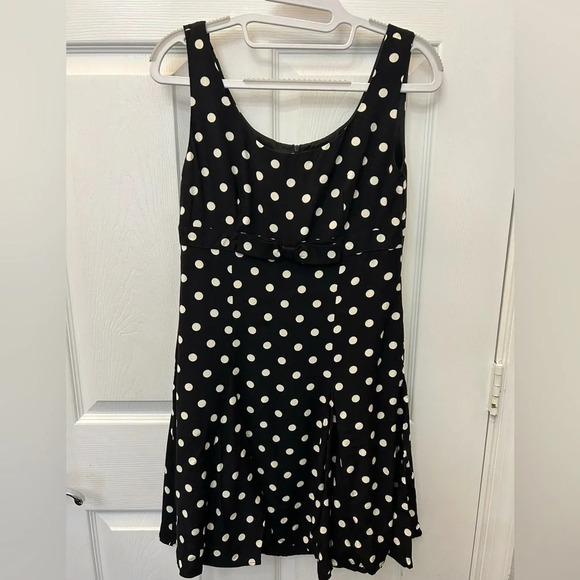 Vintage 90s Louis Feraud polka dot dress sz 4 - Picture 1 of 4